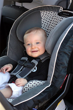 Baby in a car seat