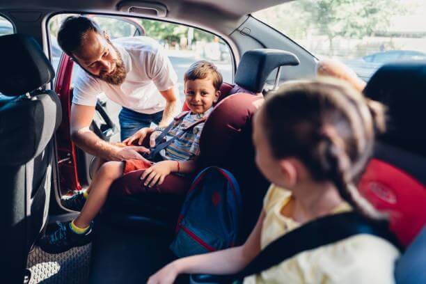Kids in car seats