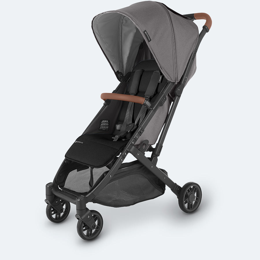 Uppababy black and gray stroller